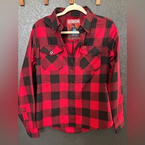 Dixxon Redrum Red and Black Plaid Shirt